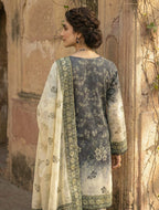 Saqafat Unstitched Lawn D8
