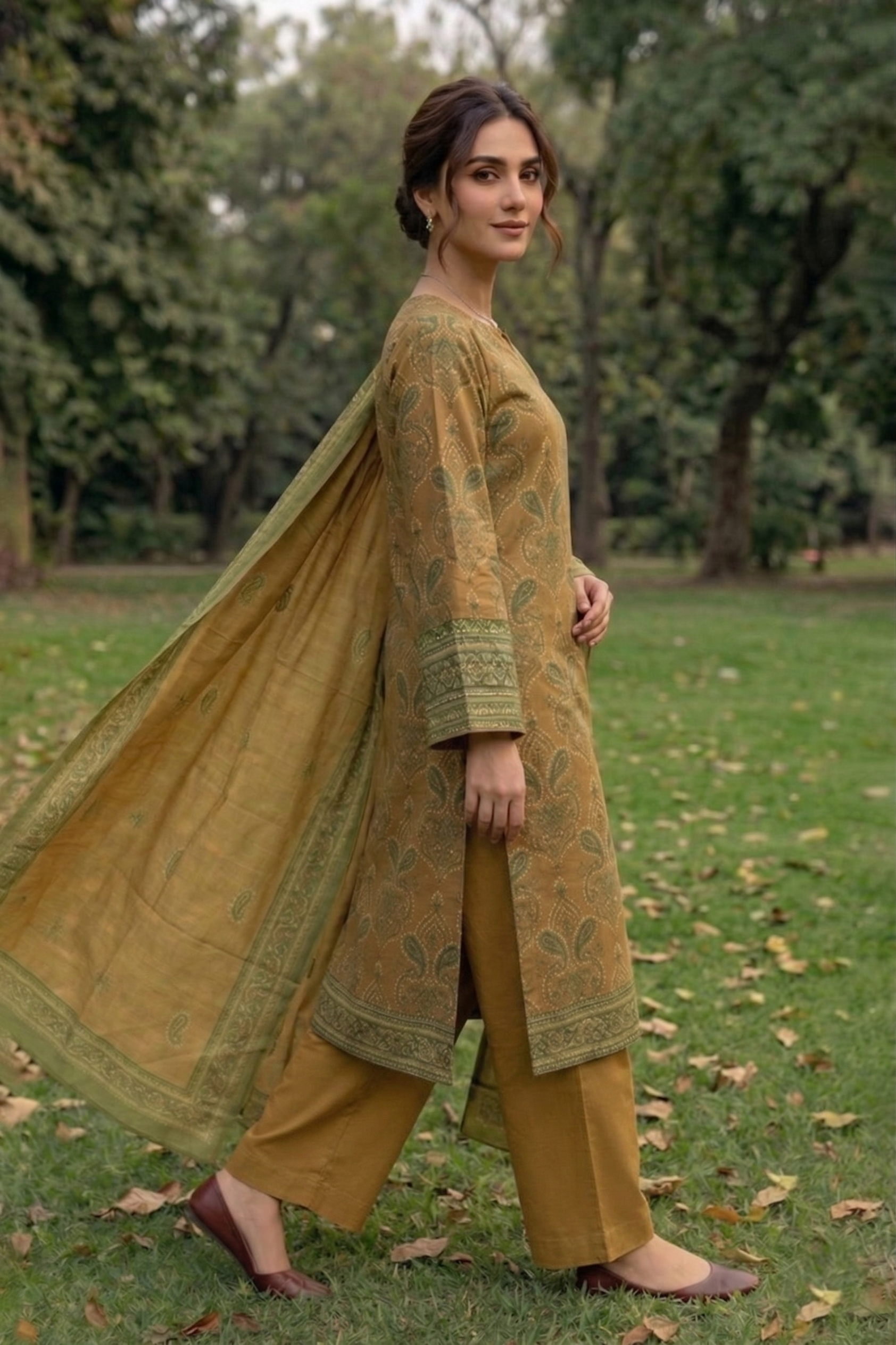 Gul-e-Bahar Printed Lawn D26 Secondary image